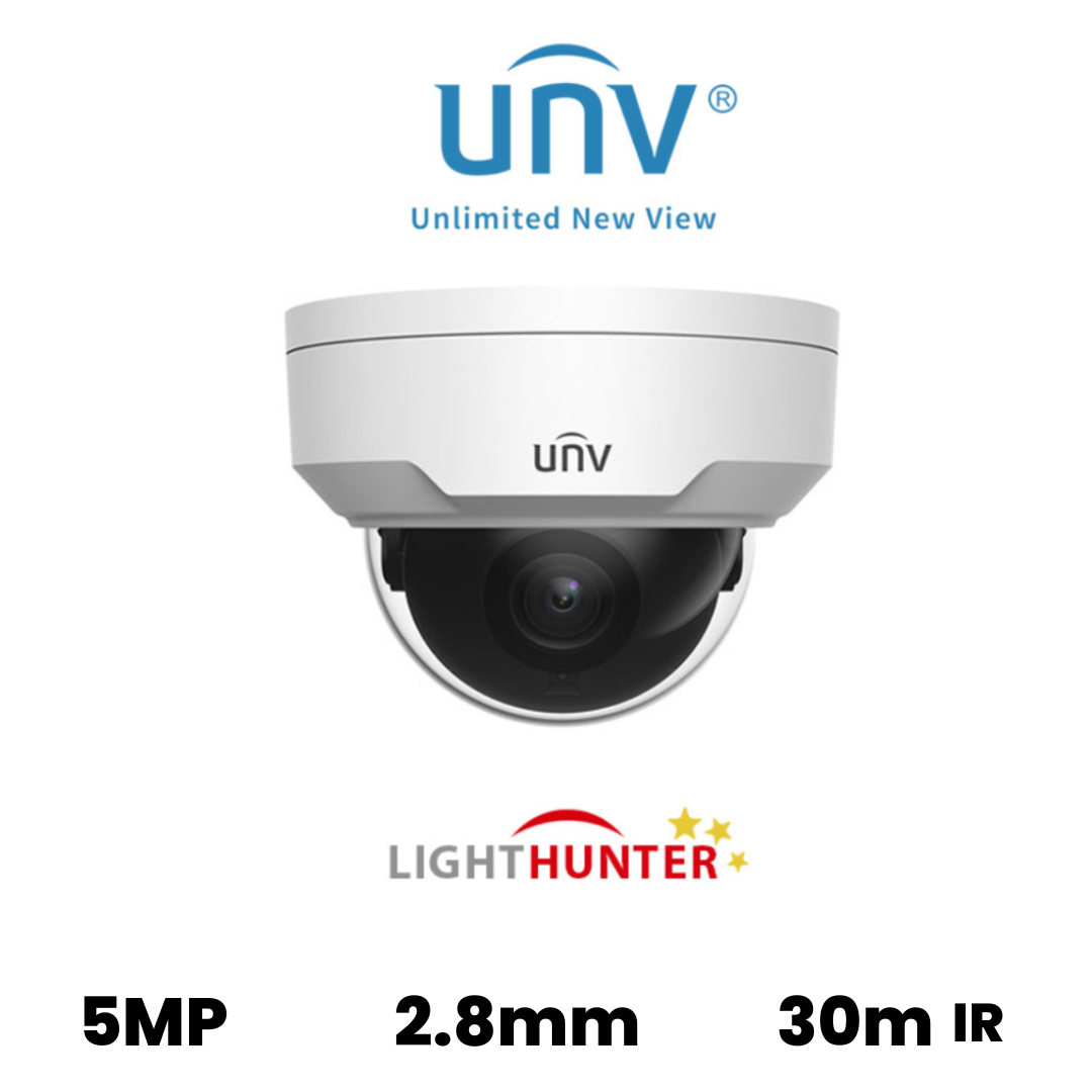 5MP UNIVIEW HD INTELLIGENT LIGHTHUNTER VANDAL RESISTANT NETWORK FIXED