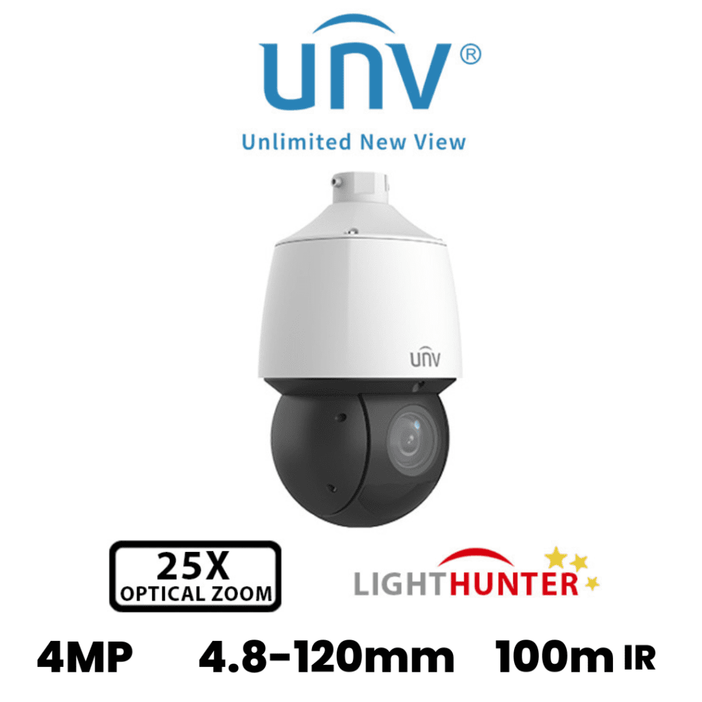 ‌4MP UNIVIEW LIGHTHUNTER 25X OPTICAL ZOOM NETWORK PTZ CAMERA 4.8-120MM ...