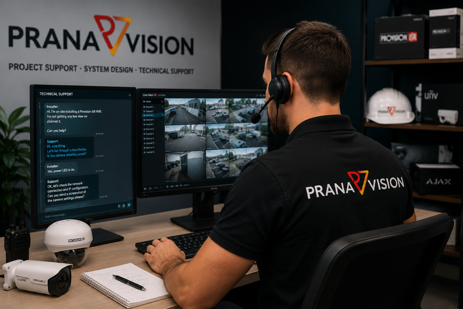 Prana Vision Technical Support