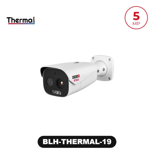 BLH-THERMAL-19 5MP Optical / CIF Thermal Bi-Spectrum Fixed Lens Large Bullet Camera with Hybrid LED