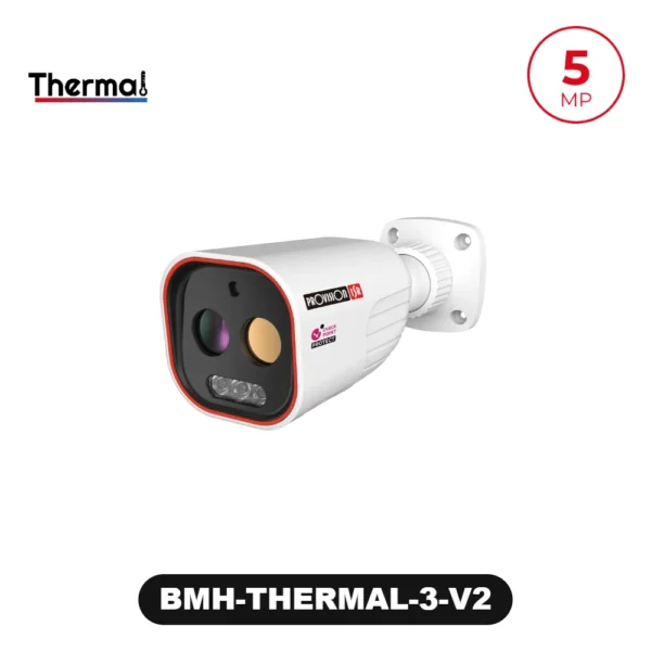 BMH-THERMAL-3-V2 5MP Optical / 2x QCIF Thermal Bi-Spectrum Fixed Lens Medium Bullet Camera with Hybrid LED