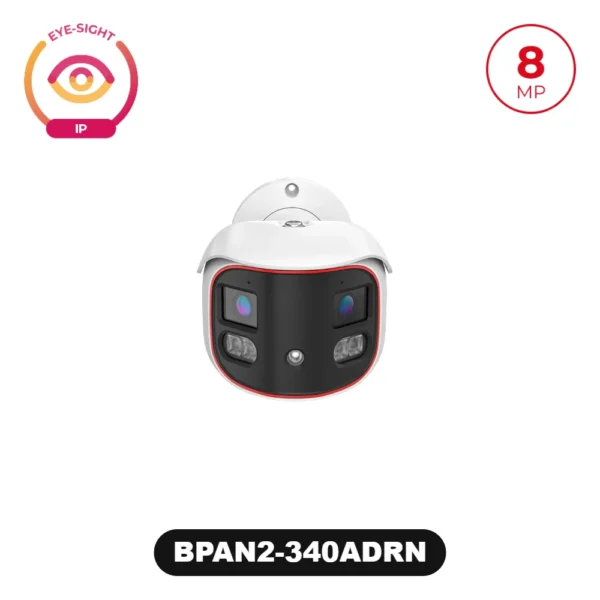 BPAN2-340ADRN 8MP Active Deterrence Fixed Lens Panoramic Bullet Camera with Hybrid LED