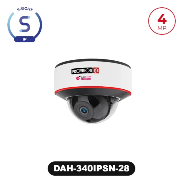 DAH-340IPSN-28 4MP Fixed Lens Dome Camera with Hybrid LED