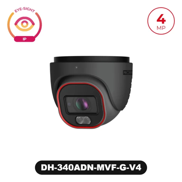 DH-340ADN-MVF-G-V4 4MP Active Deterrence MVF Lens Dome/Turret Camera with Hybrid LED – Grey