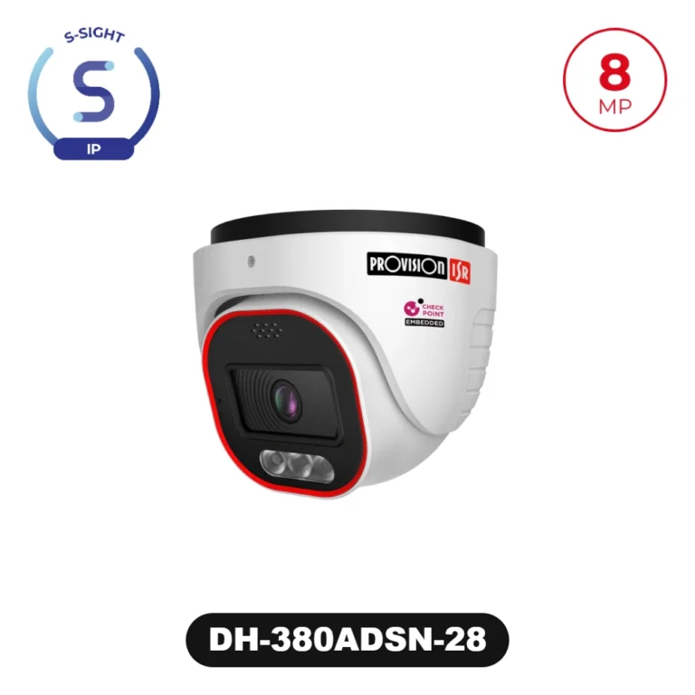 DH-380ADSN-28 8MP Active Deterrence Fixed Lens Dome/Turret Camera with Hybrid LED