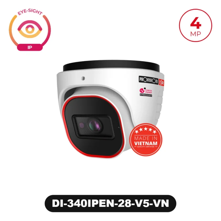 DI-340IPEN-28-V5-VN 4MP Fixed Lens Dome/Turret Camera with IR LED (Made in Vietnam)