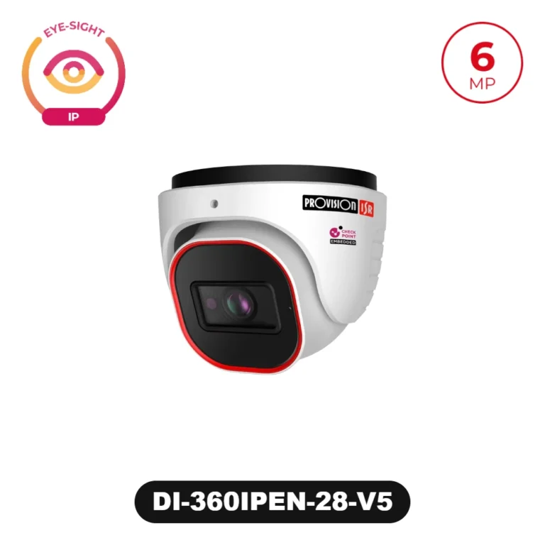 DI-360IPEN-28-V5 6MP Fixed Lens Dome/Turret Camera with IR LED