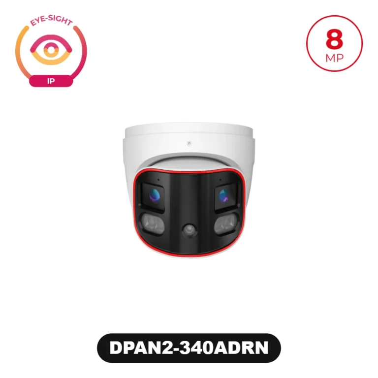 DPAN2-340ADRN 8MP Active Deterrence Fixed Lens Panoramic Dome Camera with Hybrid LED