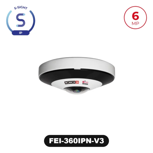 FEI-360IPN-V3 6MP Fixed Lens Fish-Eye Camera with IR LED