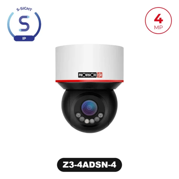 Z3-4ADSN-4 4MP 3" IP PTZ with x4 Zoom, 50m IR LED with Active Deterrence and AI